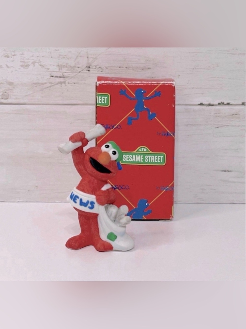 Vintage Enesco Sesame Street Porcelain Elmo Figurine